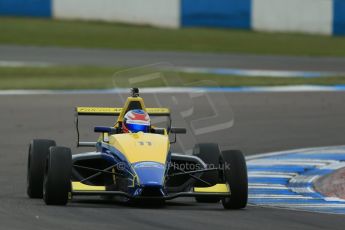 World © Octane Photographic Ltd. Donington Park test, Thursday 17th April 2014. Dunlop MSA Formula Ford Championship of Great Britain. Falcon Motorsport - Ricky Collard - Mygale M12-SJ/Swindon. Digital Ref : 0905lb1d4795