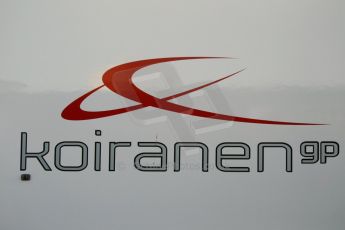 World © Octane Photographic Ltd. Eurocup Formula Renault 2.0 Championship testing. Jerez de la Frontera, Thursday 27th March 2014. Koiranen GP logo. Digital Ref : 0900cb1d7356