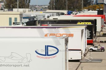 World © Octane Photographic Ltd. Eurocup Formula Renault 2.0 Championship testing. Jerez de la Frontera, Thursday 27th March 2014. Paddock. Digital Ref : 0900cb1d7773