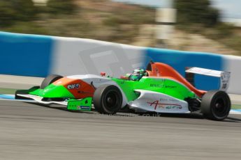 World © Octane Photographic Ltd. Eurocup Formula Renault 2.0 Championship testing. Jerez de la Frontera, Thursday 27th March 2014. Manor MP Motorsports – Andrea Pizzitola. Digital Ref :  0900cb1d7814