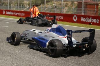 World © Octane Photographic Ltd. Eurocup Formula Renault 2.0 Championship testing. Jerez de la Frontera, Thursday 27th March 2014. Koiranen GP – George Russell and KTR - Alexander Albon. Digital Ref :  0900cb1d8131