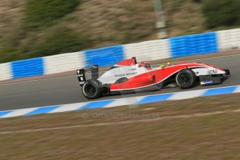 World © Octane Photographic Ltd. Eurocup Formula Renault 2.0 Championship testing. Jerez de la Frontera, Thursday 27th March 2014. Fortec Motorsports – Jack Aitken. Digital Ref :  0900lb1d0882