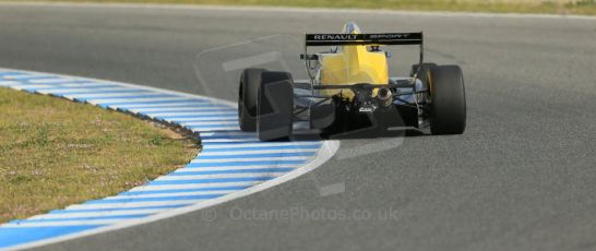 World © Octane Photographic Ltd. Eurocup Formula Renault 2.0 Championship testing. Jerez de la Frontera, Thursday 27th March 2014. Josef Kaufmann Racing – Gistav Malja. Digital Ref : 0900lb1d1002