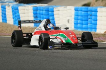 World © Octane Photographic Ltd. Eurocup Formula Renault 2.0 Championship testing. Jerez de la Frontera, Thursday 27th March 2014. Prema Powerteam – Andrew Tang. Digital Ref : 0900lb1d1036