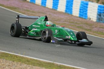 World © Octane Photographic Ltd. Eurocup Formula Renault 2.0 Championship testing. Jerez de la Frontera, Thursday 27th March 2014. Fortec Motorsports – Matt (Matthew) Parry. Digital Ref :  0900lb1d1379