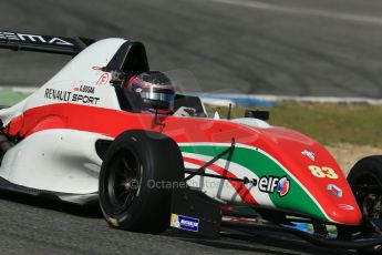 World © Octane Photographic Ltd. Eurocup Formula Renault 2.0 Championship testing. Jerez de la Frontera, Thursday 27th March 2014. Prema Powerteam – Alex Bosak. Digital Ref : 0900lb1d1699