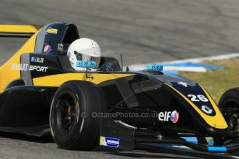 World © Octane Photographic Ltd. Eurocup Formula Renault 2.0 Championship testing. Jerez de la Frontera, Thursday 27th March 2014. Arta Engineering – James Allen. Digital Ref :  0900lb1d1737