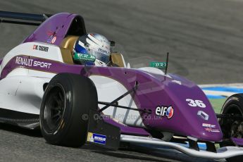 World © Octane Photographic Ltd. Eurocup Formula Renault 2.0 Championship testing. Jerez de la Frontera, Thursday 27th March 2014. China BRT by JCS – Matheo Tuscher. Digital Ref : 0900lb1d1747