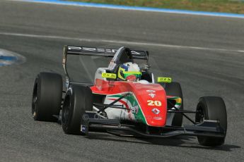 World © Octane Photographic Ltd. Eurocup Formula Renault 2.0 Championship testing. Jerez de la Frontera, Thursday 27th March 2014. Prema Powerteam – Bruno Bonifacio. Digital Ref : 0900lb1d1878
