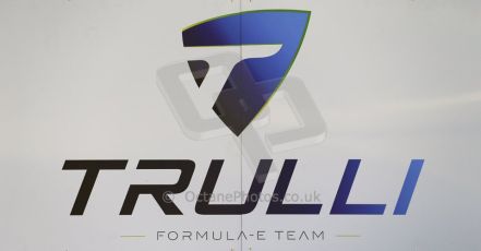 World © Octane Photographic Ltd. FIA Formula E testing Donington Park 10th July 2014. Trulli Formula E team logo. Digital Ref : 1032CB1D3264