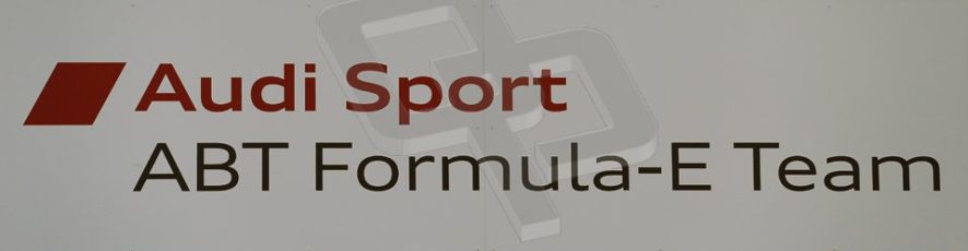 World © Octane Photographic Ltd. FIA Formula E testing Donington Park 10th July 2014. Audi Sport ABT Formula E team logo. Digital Ref : 1032CB1D3267