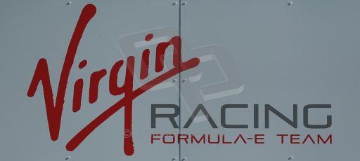 World © Octane Photographic Ltd. FIA Formula E testing Donington Park 10th July 2014. Virgin Racing logo. Digital Ref : 1032CB1D3281