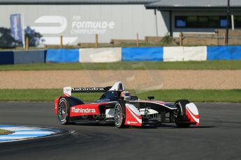 World © Octane Photographic Ltd. FIA Formula E testing Donington Park 10th July 2014. Spark-Renault SRT_01E. Mahindra Racing - Karun Chandhok. Digital Ref : 1032CB1D3352