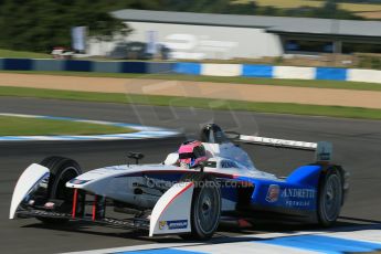World © Octane Photographic Ltd. FIA Formula E testing Donington Park 10th July 2014. Spark-Renault SRT_01E. Andretti Autosport - Franck Montagny. Digital Ref : 1032CB1D3372