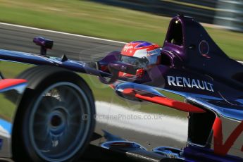 World © Octane Photographic Ltd. FIA Formula E testing Donington Park 10th July 2014. Spark-Renault SRT_01E. Virgin Racing - Sam Bird. Digital Ref : 1032CB1D3410