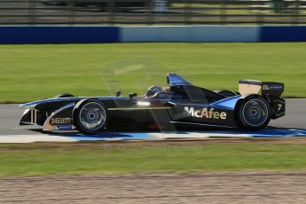 World © Octane Photographic Ltd. FIA Formula E testing Donington Park 10th July 2014. Spark-Renault SRT_01E. Dragon Racing - Oriol Servia. Digital Ref : 1032CB1D3431
