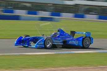 World © Octane Photographic Ltd. FIA Formula E testing Donington Park 10th July 2014. Spark-Renault SRT_01E. Amlin Aguri - Katherine Legge. Digital Ref : 1032CB1D3518