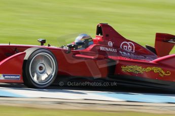 World © Octane Photographic Ltd. FIA Formula E testing Donington Park 10th July 2014. Spark-Renault SRT_01E. China Racing - Juan Manuel Lopez. Digital Ref : 1032CB1D4076