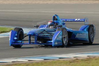 World © Octane Photographic Ltd. FIA Formula E testing Donington Park 10th July 2014. Spark-Renault SRT_01E. Amlin Aguri - Katherine Legge. Digital Ref : 1032CB1D4084