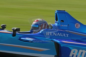World © Octane Photographic Ltd. FIA Formula E testing Donington Park 10th July 2014. Spark-Renault SRT_01E. Amlin Aguri - Katherine Legge. Digital Ref : 1032CB1D4088