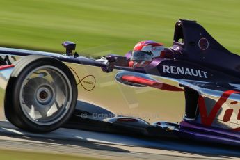 World © Octane Photographic Ltd. FIA Formula E testing Donington Park 10th July 2014. Spark-Renault SRT_01E. Virgin Racing - Sam Bird. Digital Ref : 1032CB1D4101