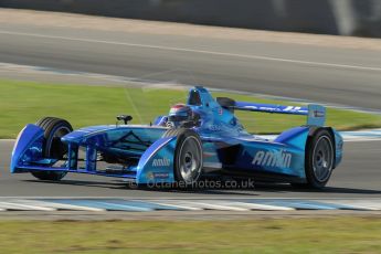 World © Octane Photographic Ltd. FIA Formula E testing Donington Park 10th July 2014. Spark-Renault SRT_01E. Amlin Aguri - Katherine Legge. Digital Ref : 1032CB1D4115