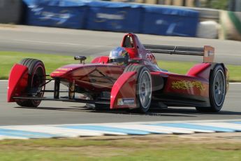 World © Octane Photographic Ltd. FIA Formula E testing Donington Park 10th July 2014. Spark-Renault SRT_01E. China Racing - Juan Manuel Lopez. Digital Ref : 1032CB1D4167