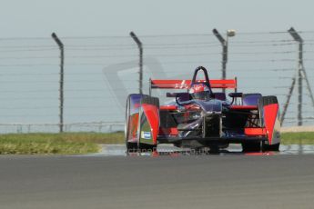 World © Octane Photographic Ltd. FIA Formula E testing Donington Park 10th July 2014. Spark-Renault SRT_01E. Virgin Racing - Sam Bird. Digital Ref : 1032CB1D4177