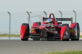 World © Octane Photographic Ltd. FIA Formula E testing Donington Park 10th July 2014. Spark-Renault SRT_01E. China Racing - Juan Manuel Lopez. Digital Ref : 1032CB1D4189