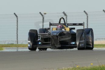 World © Octane Photographic Ltd. FIA Formula E testing Donington Park 10th July 2014. Spark-Renault SRT_01E. TrulliGP – Michela Cerruti. Digital Ref : 1032CB1D4194