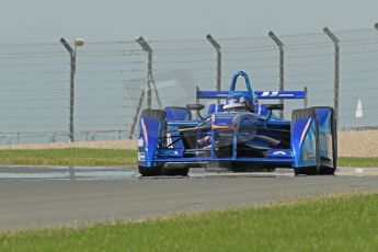 World © Octane Photographic Ltd. FIA Formula E testing Donington Park 10th July 2014. Spark-Renault SRT_01E. Amlin Aguri - Fabio Leimer. Digital Ref : 1032CB1D4273