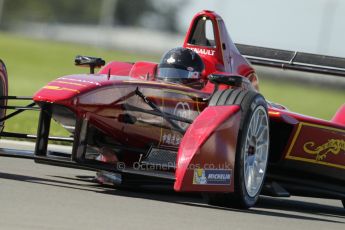 World © Octane Photographic Ltd. FIA Formula E testing Donington Park 10th July 2014. Spark-Renault SRT_01E. China Racing – Jerome d’Ambrosio. Digital Ref : 1032CB1D4301