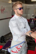 World © MountersPhotography/OctanePhotos.co.uk. FIA Formula E testing Donington Park 9th July 2014. Spark-Renault SRT_01E. Virgin Racing - Sam Bird. Digital Ref : 1031JM1D0009