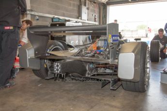 World © MountersPhotography/OctanePhotos.co.uk. FIA Formula E testing Donington Park 9th July 2014. Spark-Renault SRT_01E. Development car - Juan Manuel Lopez. Digital Ref : 1031JM1D0011