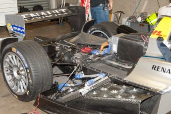 World © MountersPhotography/OctanePhotos.co.uk. FIA Formula E testing Donington Park 9th July 2014. Spark-Renault SRT_01E. Development car - Juan Manuel Lopez. Digital Ref : 1031JM1D0015