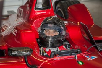 World © MountersPhotography/OctanePhotos.co.uk. FIA Formula E testing Donington Park 9th July 2014. Spark-Renault SRT_01E. China Racing – Jerome d’Ambrosio. Digital Ref : 1031JM1D0027