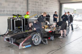 World © MountersPhotography/OctanePhotos.co.uk. FIA Formula E testing Donington Park 9th July 2014. Spark-Renault SRT_01E. Dragon Racing - Oriol Servia. Digital Ref : 1031JM1D0028