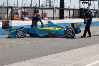 World © MountersPhotography/OctanePhotos.co.uk. FIA Formula E testing Donington Park 9th July 2014. Spark-Renault SRT_01E. e.dams-Renault – Nicolas Prost. Digital Ref : 1031JM1D0031