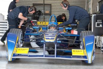World © MountersPhotography/OctanePhotos.co.uk. FIA Formula E testing Donington Park 9th July 2014. Spark-Renault SRT_01E. e.dams-Renault – Nicolas Prost. Digital Ref : 1031JM1D0037