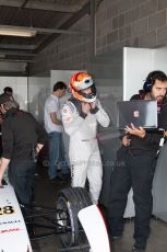World © MountersPhotography/OctanePhotos.co.uk. FIA Formula E testing Donington Park 9th July 2014. Spark-Renault SRT_01E. Andretti Autosport – Scott Speed. Digital Ref : 1031JM1D0050