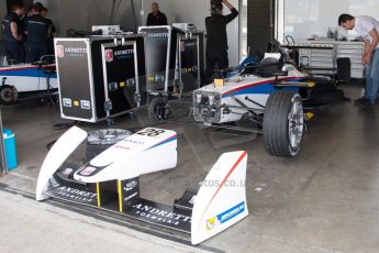 World © MountersPhotography/OctanePhotos.co.uk. FIA Formula E testing Donington Park 9th July 2014. Spark-Renault SRT_01E. Andretti Autosport – Scott Speed. Digital Ref : 1031JM1D0288