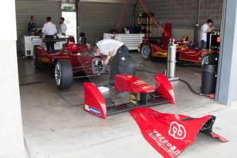 World © MountersPhotography/OctanePhotos.co.uk. FIA Formula E testing Donington Park 9th July 2014. Spark-Renault SRT_01E. China Racing – Jerome d’Ambrosio. Digital Ref : 1031JM1D0289