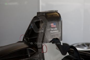 World © MountersPhotography/OctanePhotos.co.uk. FIA Formula E testing Donington Park 9th July 2014. Spark-Renault SRT_01E. Andretti Autosport – Scott Speed. Digital Ref : 1031JM1D0327