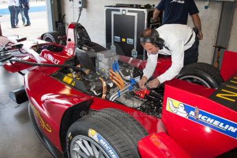 World © MountersPhotography/OctanePhotos.co.uk. FIA Formula E testing Donington Park 9th July 2014. Spark-Renault SRT_01E. China Racing – Jerome d’Ambrosio. Digital Ref : 1031JM1D9944