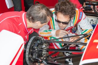 World © MountersPhotography/OctanePhotos.co.uk. FIA Formula E testing Donington Park 9th July 2014. Spark-Renault SRT_01E. Mahindra Racing - Bruno Senna. Digital Ref : 1031JM1D9993