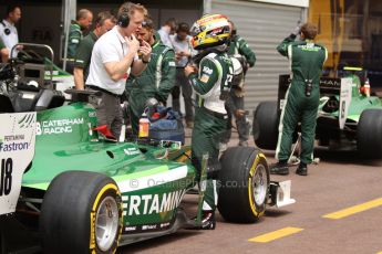 World © Octane Photographic Ltd. Thursday 22nd May 2014. GP2 Practice – Monaco, Monte Carlo. Rio Haryanto - EQ8 Caterham Racing. Digital Ref : 0959CB7D2152