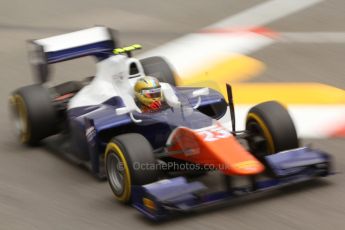 World © Octane Photographic Ltd. Thursday 22nd May 2014. GP2 Practice – Monaco, Monte Carlo. Johnny Cecotto - Trident. Digital Ref : 0959CB7D2270