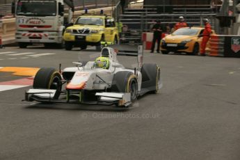 World © Octane Photographic Ltd. Thursday 22nd May 2014. GP2 Practice – Monaco, Monte Carlo. Kimiya Sato - Campos Racing. Digital Ref : 0959LB1D4379