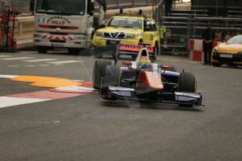 World © Octane Photographic Ltd. Thursday 22nd May 2014. GP2 Practice – Monaco, Monte Carlo. Sergio Canamasas - Trident. Digital Ref : 0959LB1D4412