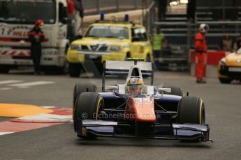 World © Octane Photographic Ltd. Thursday 22nd May 2014. GP2 Practice – Monaco, Monte Carlo. Johnny Cecotto - Trident. Digital Ref : 0959LB1D4500